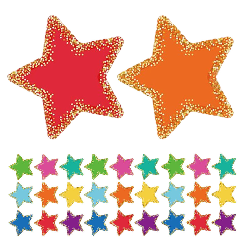 Papercraft Supply Confetti - 1Set Colorful Star Paper Cutouts Classroom