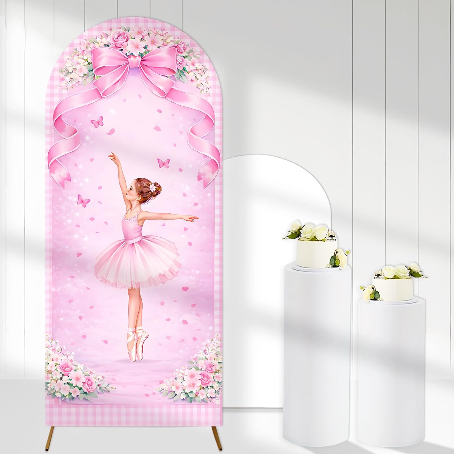 Custom 2-sided Ballerina Arch  - Dessert Table Backdrop review and price