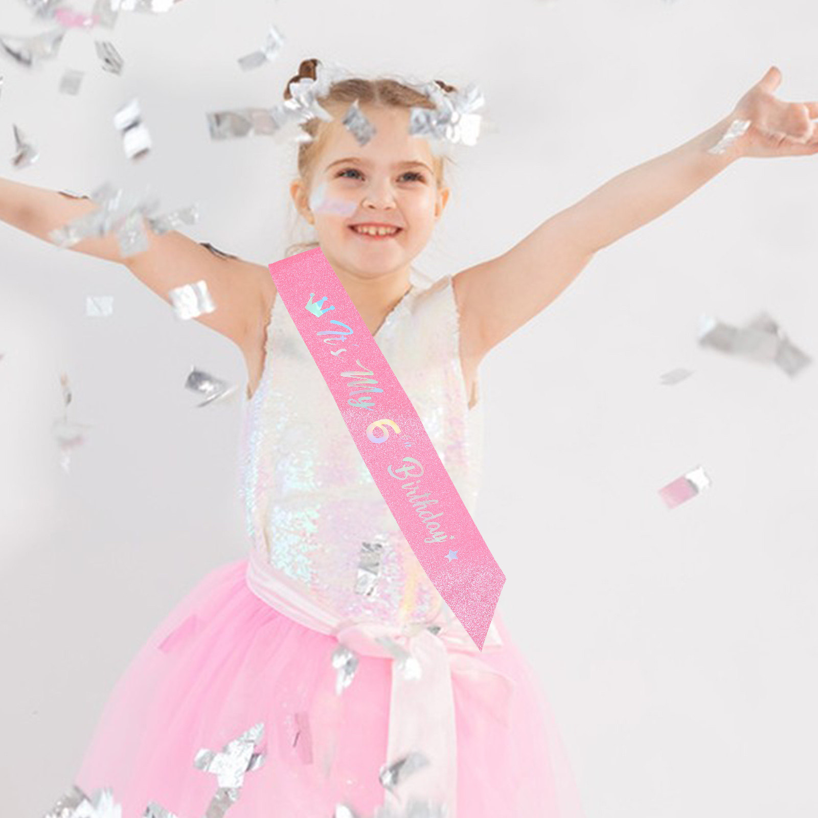 5Pcs It's My Birthday Pink Gli - Birthday Sash Glitter review and price